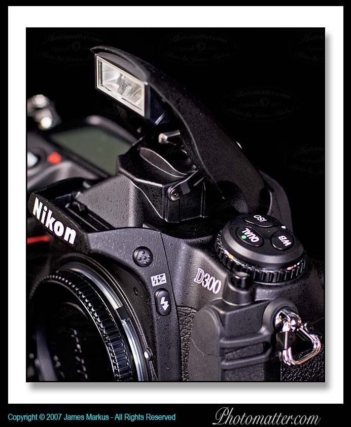 Image of Nikon D300 Flash extended up