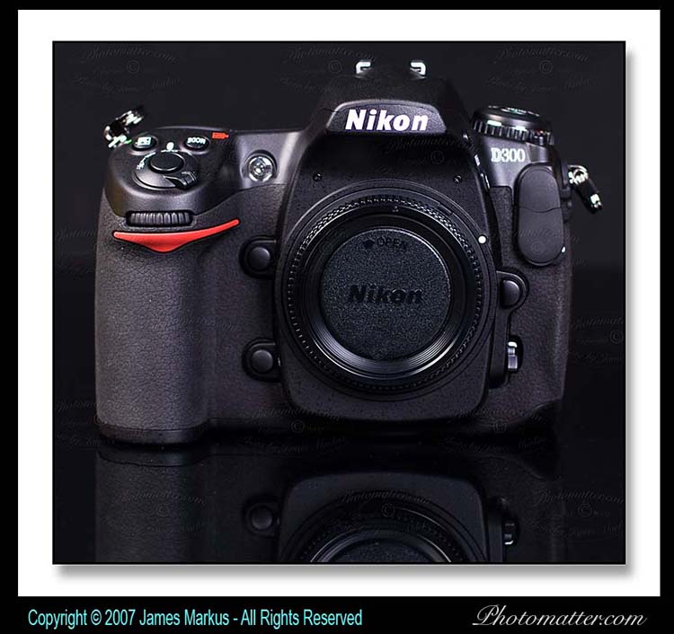 image of Nikon D300 camera body from the front